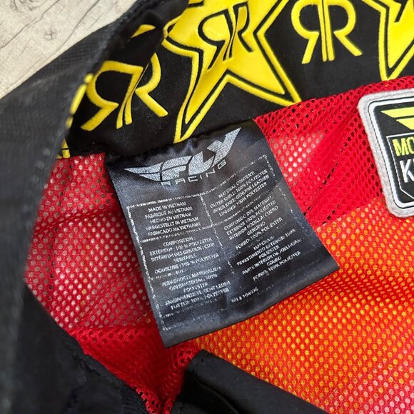 Fly Racing Rockstar Kinetic Mesh Tech Motocross Pants Size 32 Black & Yellow - Picture 5 of 11